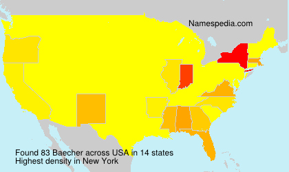 Surname Baecher in USA Surname Baecher in USA