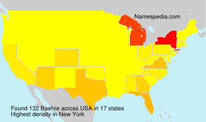 Surname Baehre in USA Surname Baehre in USA