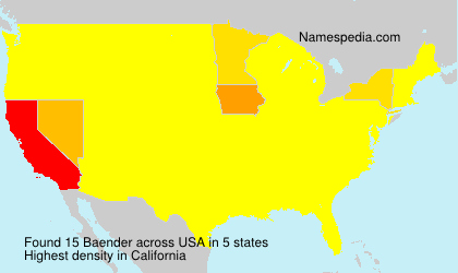 Surname Baender in USA Surname Baender in USA