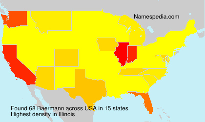 Surname Baermann in USA