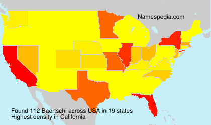 Surname Baertschi in USA Surname Baertschi in USA