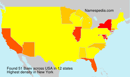 Surname Baev in USA Surname Baev in USA