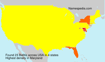 Surname Bafitis in USA Surname Bafitis in USA