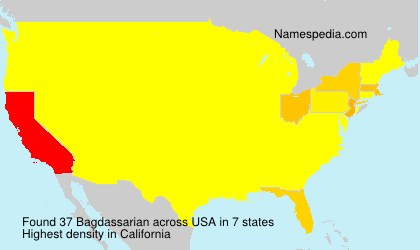 Surname Bagdassarian in USA Surname Bagdassarian in USA