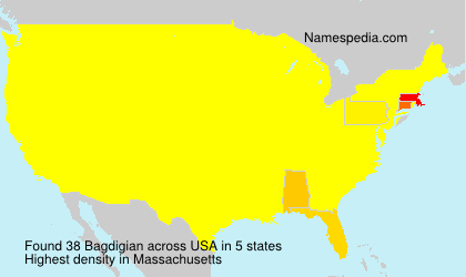 Surname Bagdigian in USA Surname Bagdigian in USA