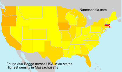 Surname Bagge in USA Surname Bagge in USA