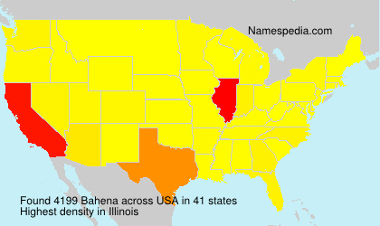 Surname Bahena in USA Surname Bahena in USA