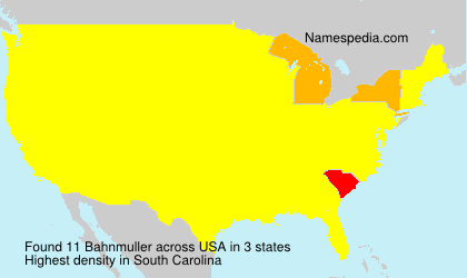 Surname Bahnmuller in USA Surname Bahnmuller in USA