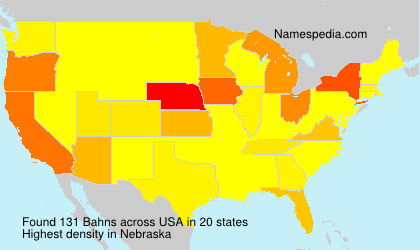 Surname Bahns in USA Surname Bahns in USA