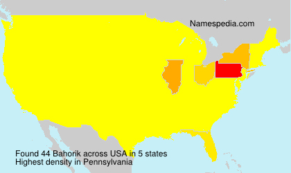 Surname Bahorik in USA Surname Bahorik in USA