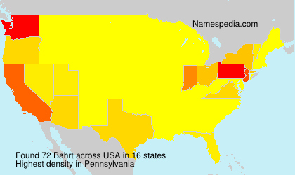 Surname Bahrt in USA Surname Bahrt in USA