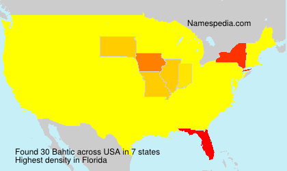 Surname Bahtic in USA Surname Bahtic in USA
