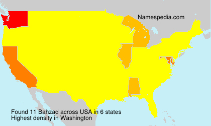 Surname Bahzad in USA Surname Bahzad in USA