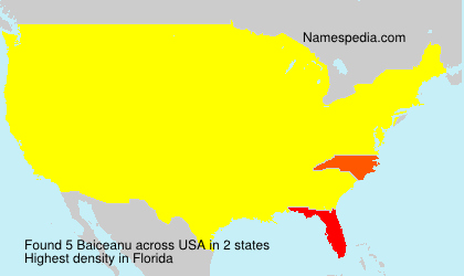 Surname Baiceanu in USA Surname Baiceanu in USA