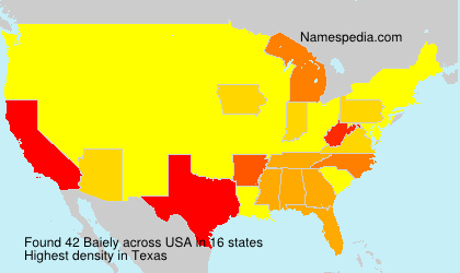 Surname Baiely in USA Surname Baiely in USA