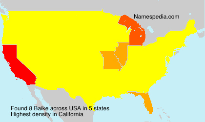 Surname Baike in USA Surname Baike in USA