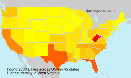 Surname Bailes in USA Surname Bailes in USA