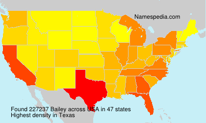 Surname Bailey in USA Surname Bailey in USA
