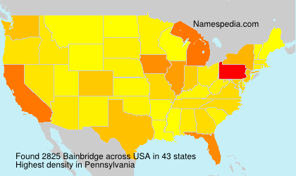 Surname Bainbridge in USA Surname Bainbridge in USA