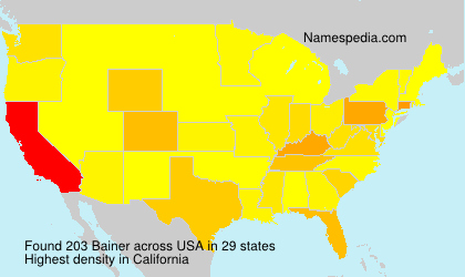 Surname Bainer in USA Surname Bainer in USA