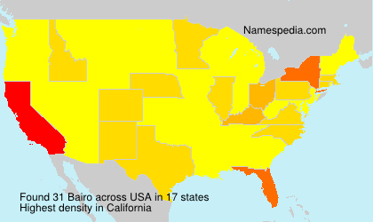 Surname Bairo in USA Surname Bairo in USA