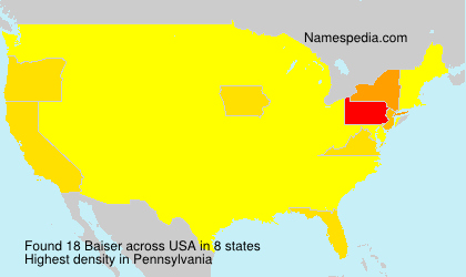 Surname Baiser in USA Surname Baiser in USA