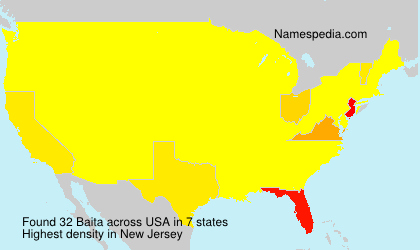 Surname Baita in USA Surname Baita in USA