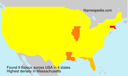Surname Bajeux in USA Surname Bajeux in USA