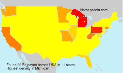 Surname Bajpayee in USA Surname Bajpayee in USA