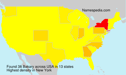 Surname Bakary in USA Surname Bakary in USA