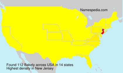 Surname Bakely in USA Surname Bakely in USA