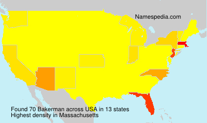 Surname Bakerman in USA Surname Bakerman in USA