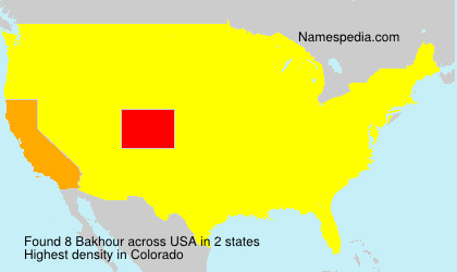 Surname Bakhour in USA Surname Bakhour in USA