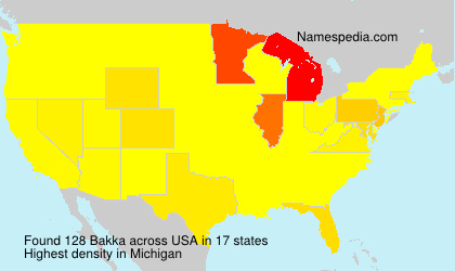 Surname Bakka in USA Surname Bakka in USA