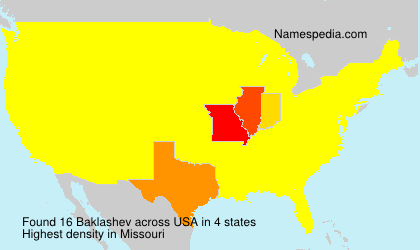 Surname Baklashev in USA Surname Baklashev in USA