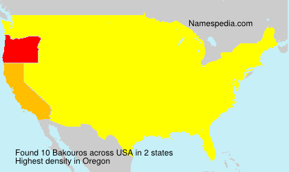 Surname Bakouros in USA Surname Bakouros in USA
