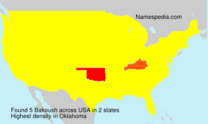 Surname Bakoush in USA Surname Bakoush in USA