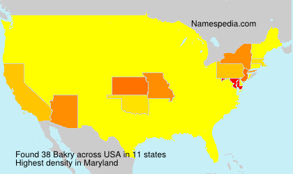Surname Bakry in USA Surname Bakry in USA