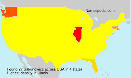 Surname Bakunowicz in USA Surname Bakunowicz in USA