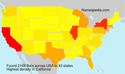 Surname Bala in USA Surname Bala in USA
