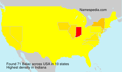 Surname Balac in USA Surname Balac in USA