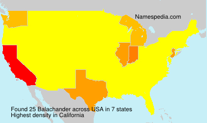 Surname Balachander in USA Surname Balachander in USA