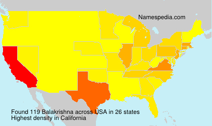 Surname Balakrishna in USA Surname Balakrishna in USA