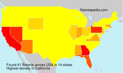 Surname Balanis in USA Surname Balanis in USA