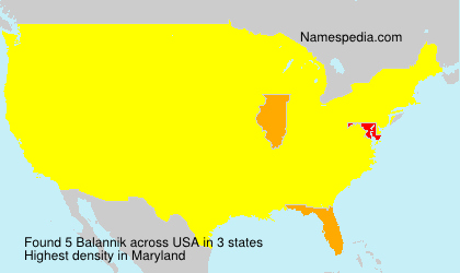Surname Balannik in USA Surname Balannik in USA