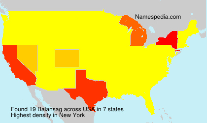 Surname Balansag in USA Surname Balansag in USA