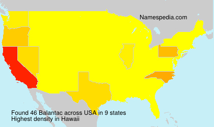 Surname Balantac in USA Surname Balantac in USA