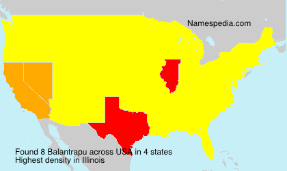 Surname Balantrapu in USA Surname Balantrapu in USA
