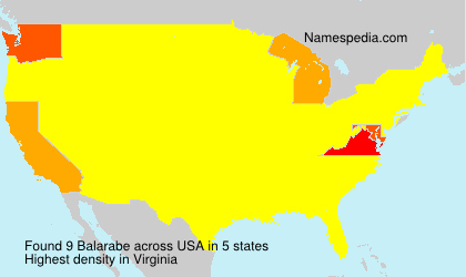 Surname Balarabe in USA Surname Balarabe in USA