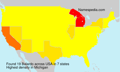 Surname Balardo in USA Surname Balardo in USA